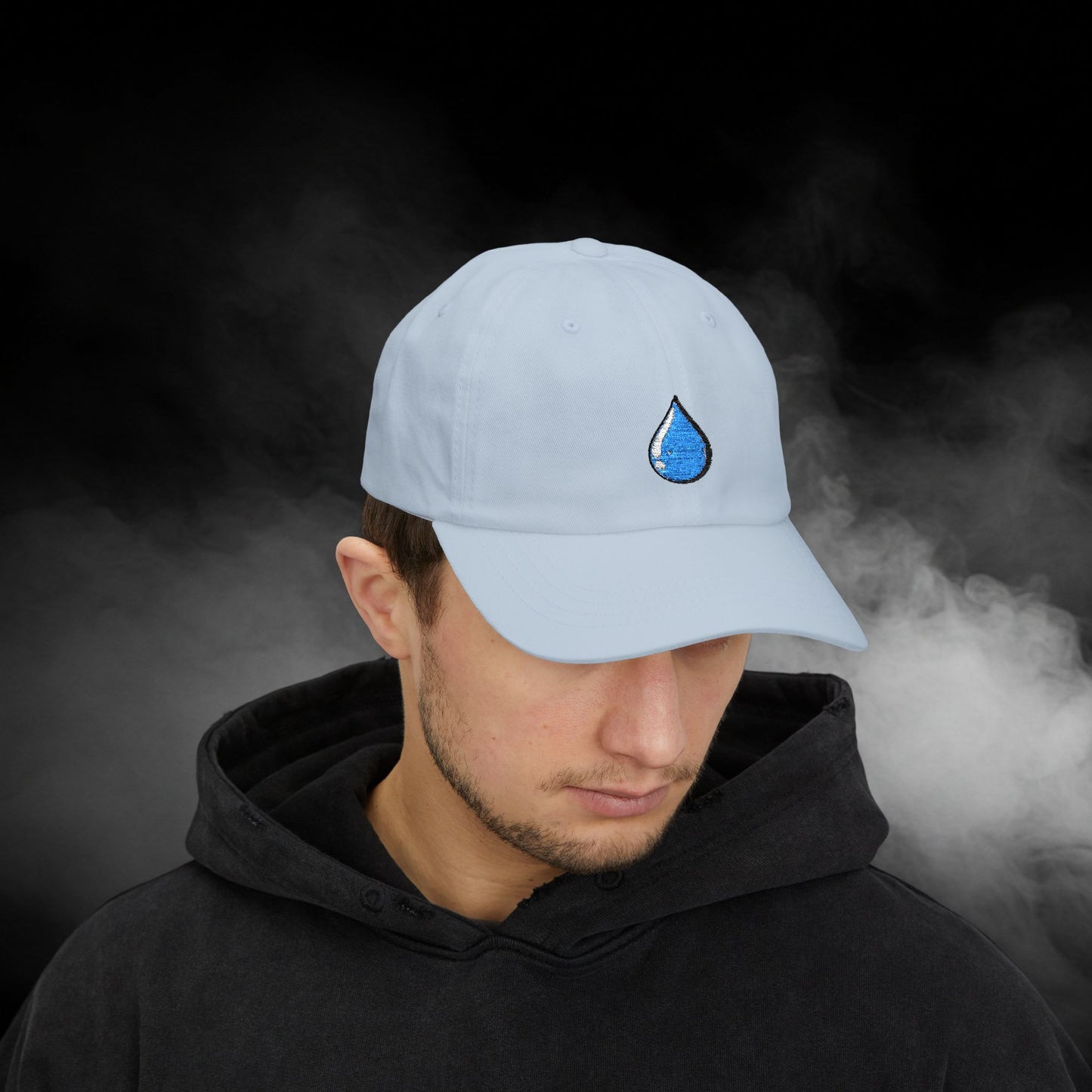 Embroidered Classic Dad Cap - Water Droplet