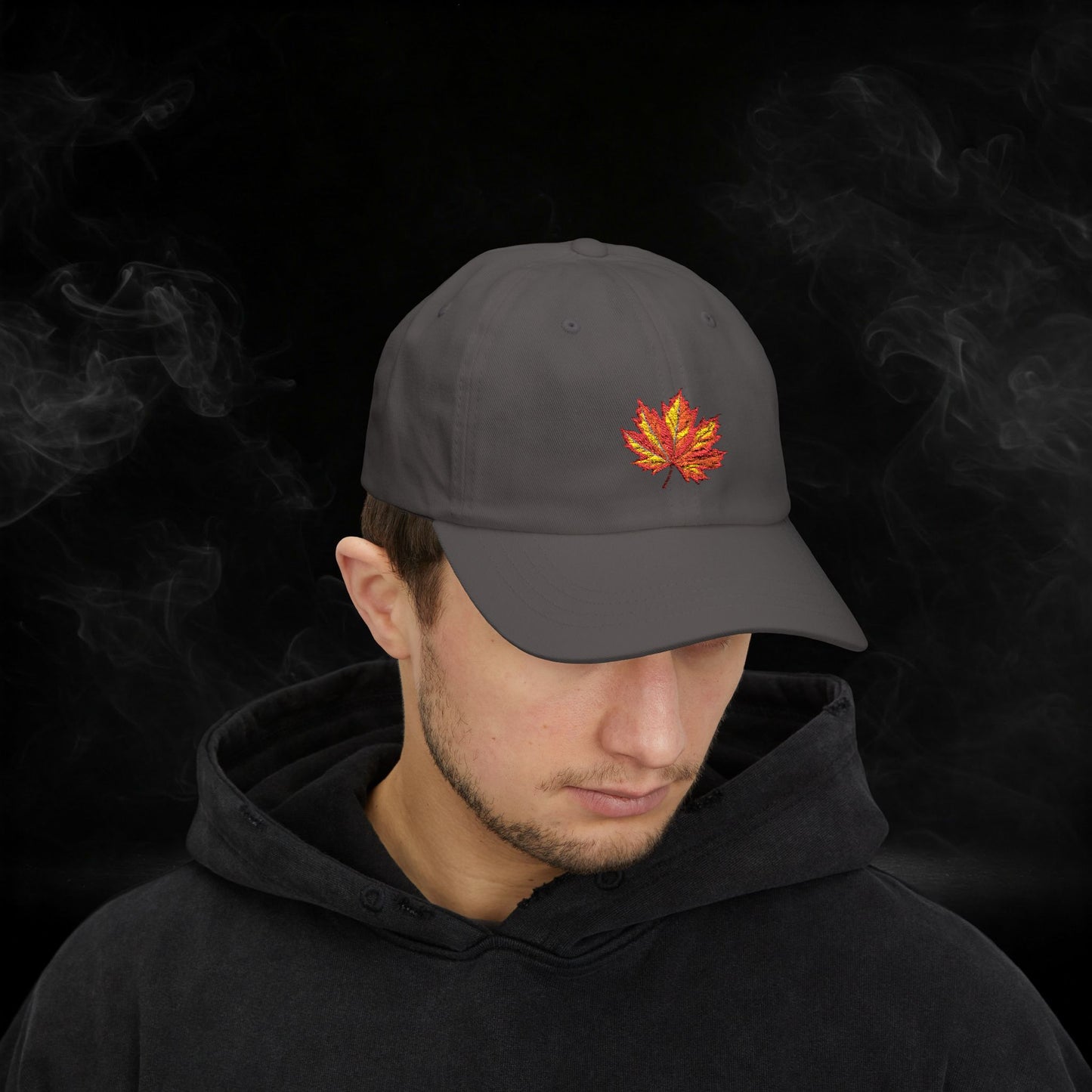 Embroidered Classic Dad Cap - Maple Leaf