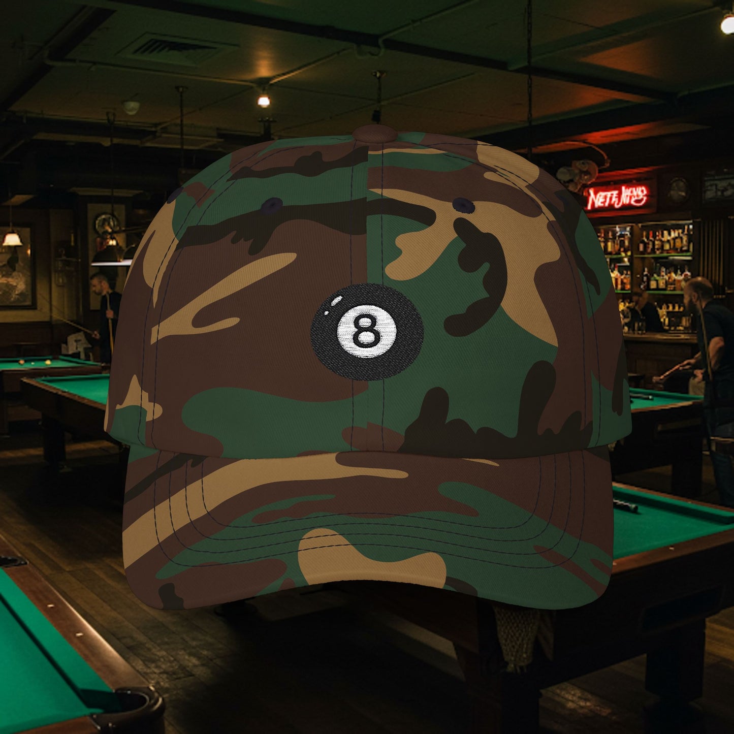 Embroidered Classic Dad Cap - 8-Ball