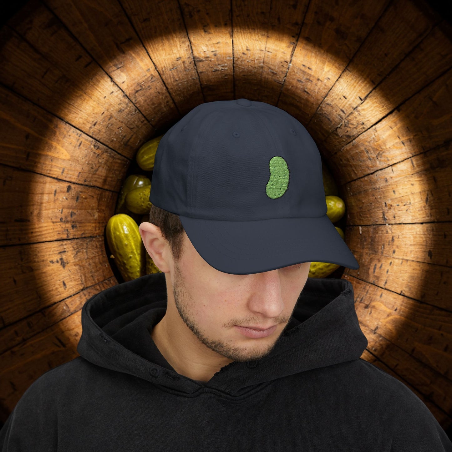 Embroidered Classic Dad Cap - Pickle
