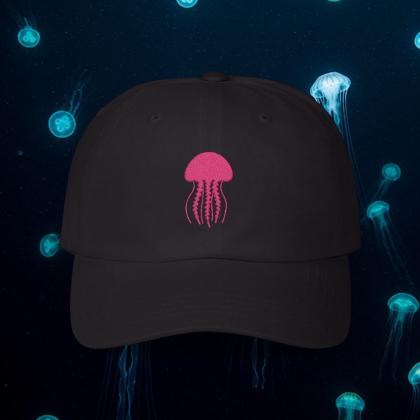 Embroidered Classic Dad Cap - Jellyfish