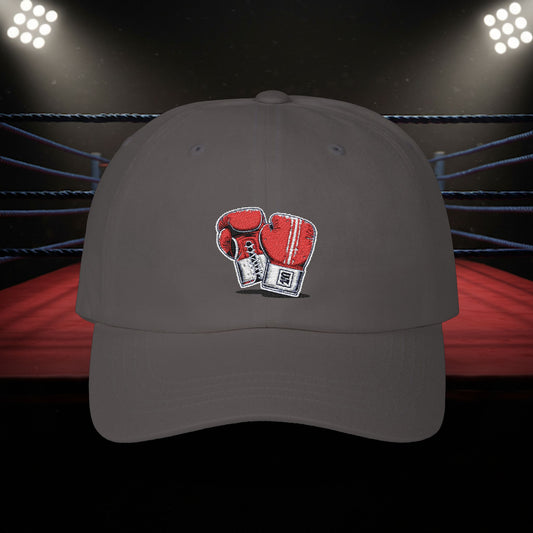 Embroidered Classic Dad Cap - Boxing Gloves