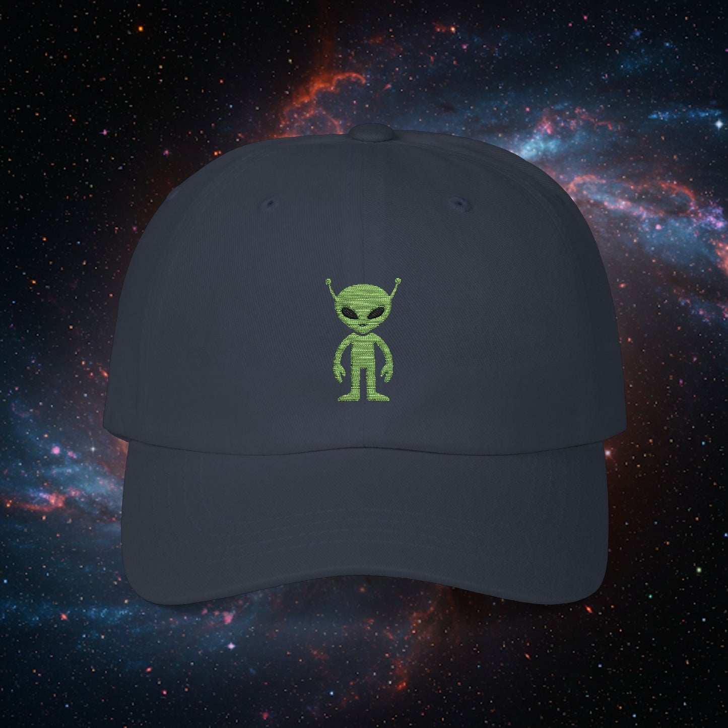 Embroidered Classic Dad Cap - Alien