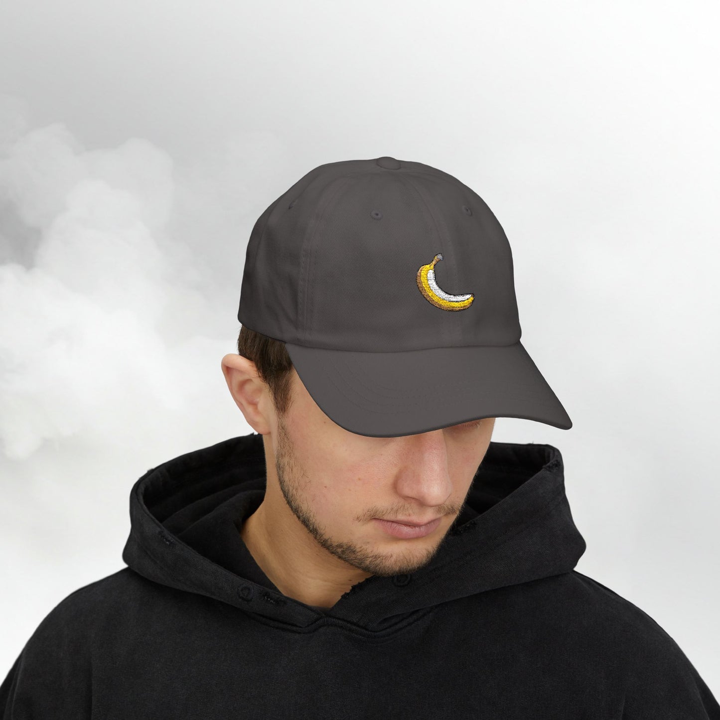 Embroidered Classic Dad Cap - Banana
