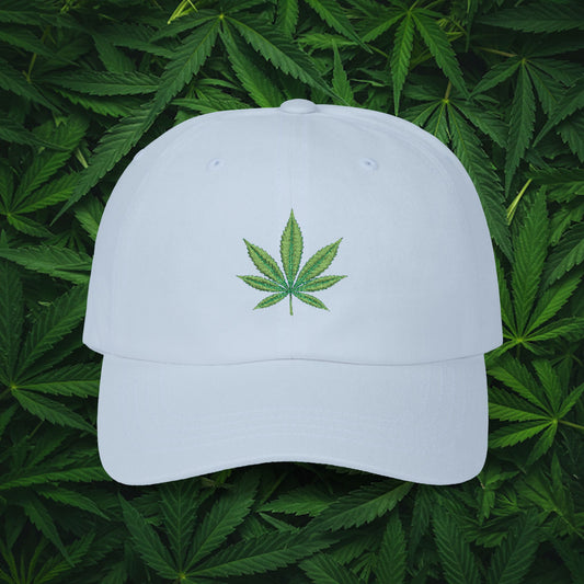 Embroidered Classic Dad Cap - 4/20 Leaf