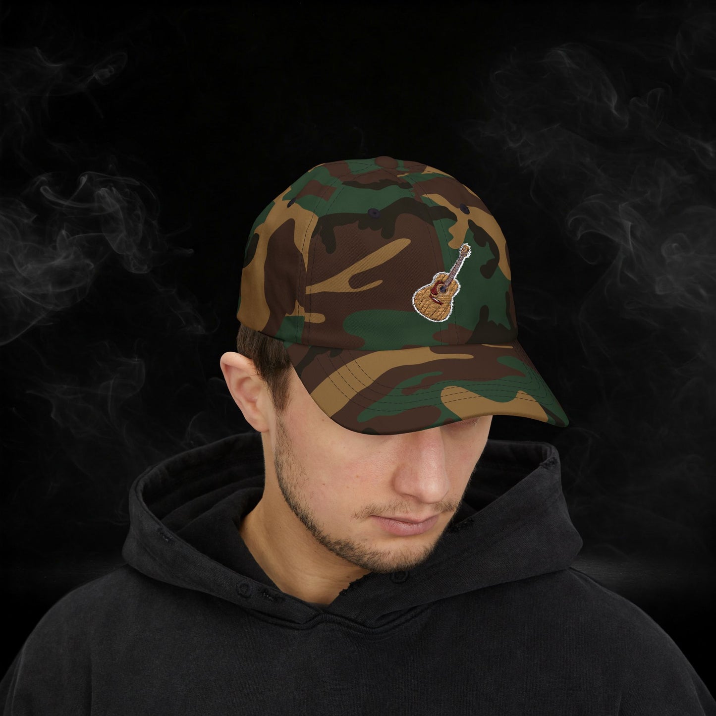 Embroidered Classic Dad Cap - Guitar