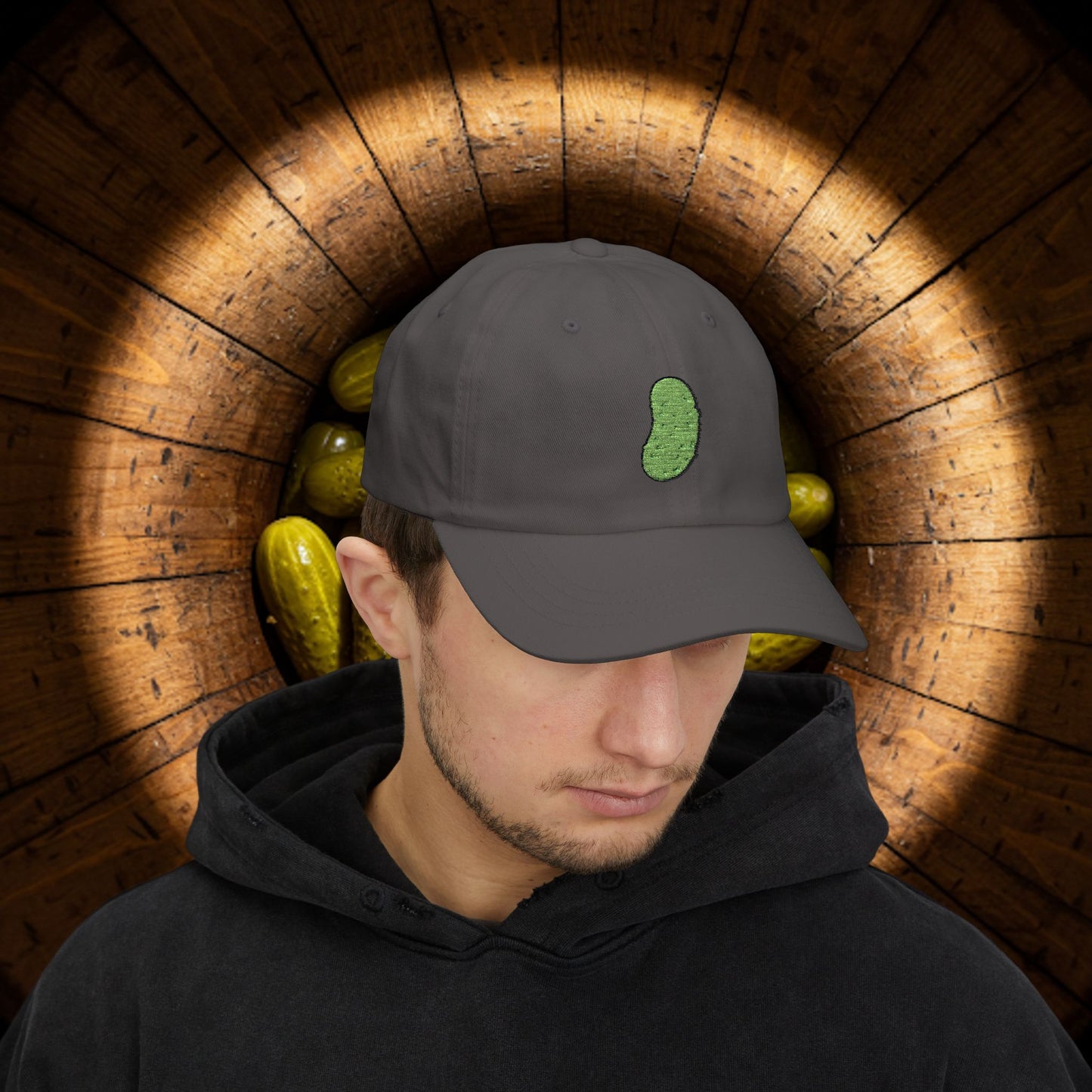 Embroidered Classic Dad Cap - Pickle