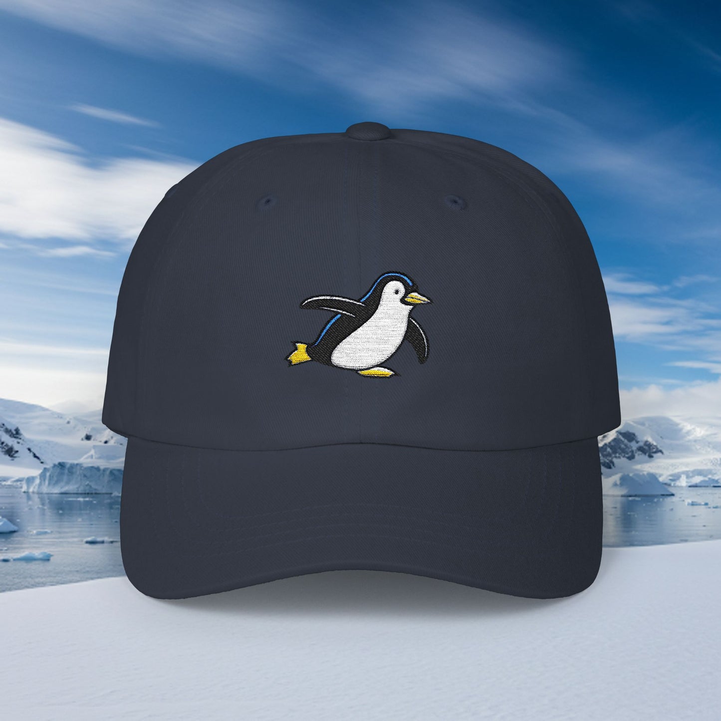Embroidered Classic Dad Cap - Penguin