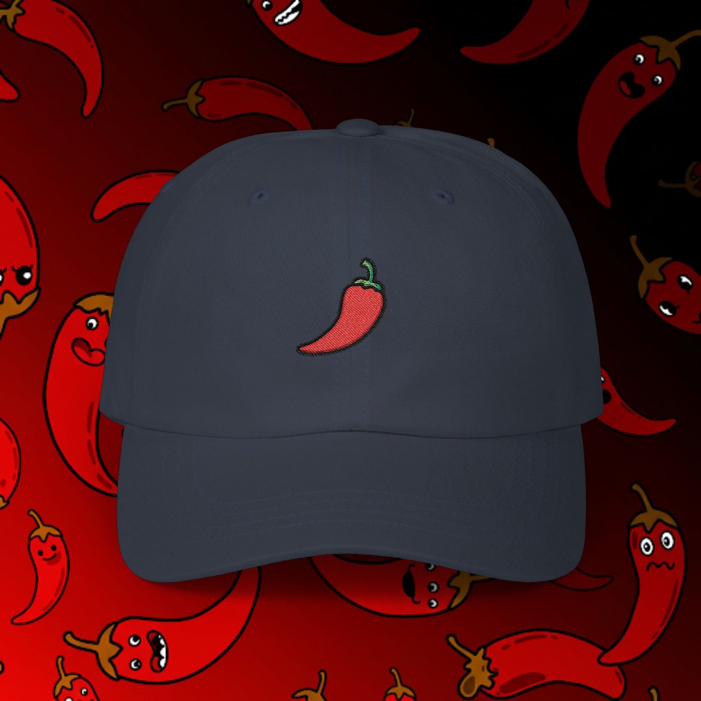Embroidered Classic Dad Cap - Chili Pepper