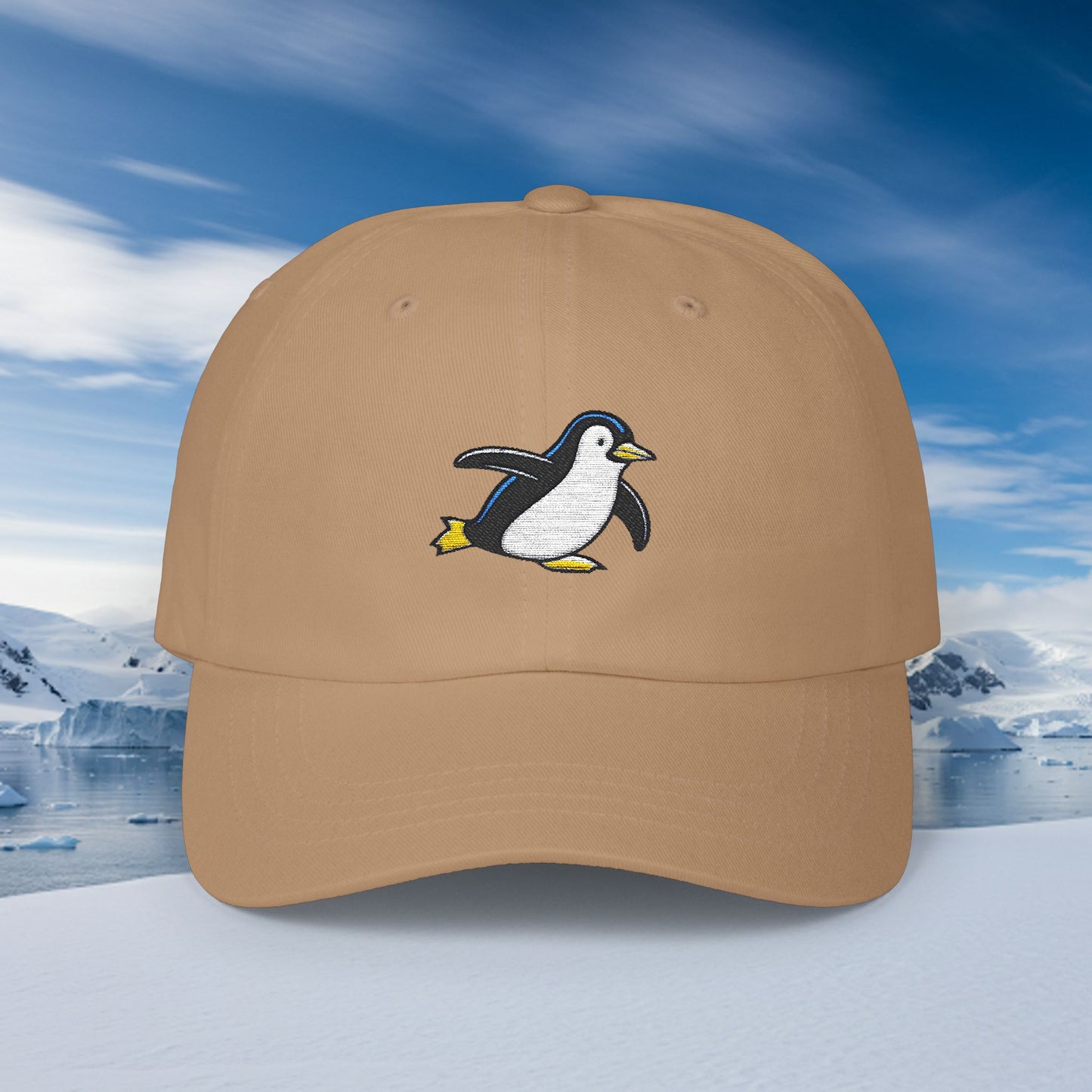 Embroidered Classic Dad Cap - Penguin