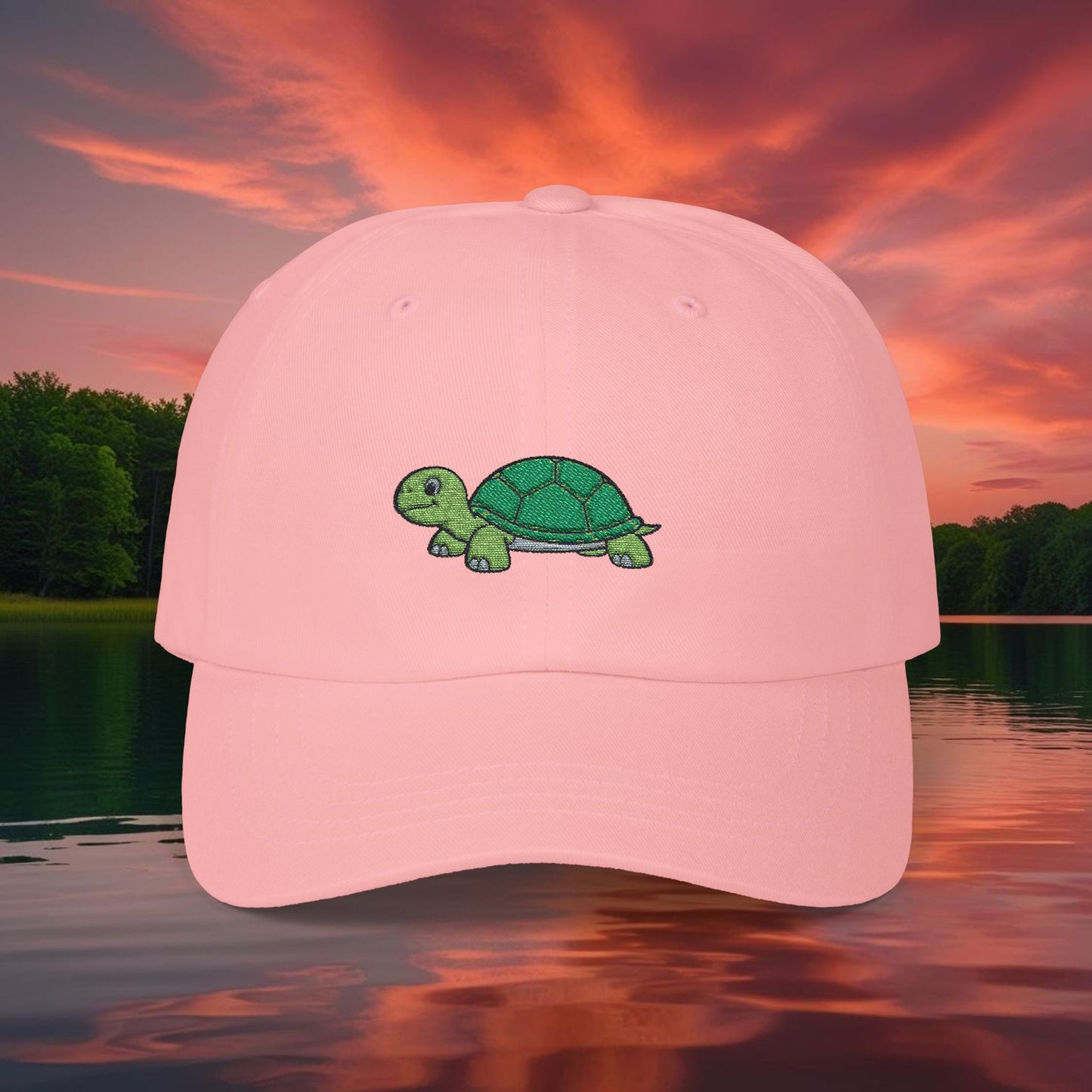 Embroidered Classic Dad Cap - Turtle