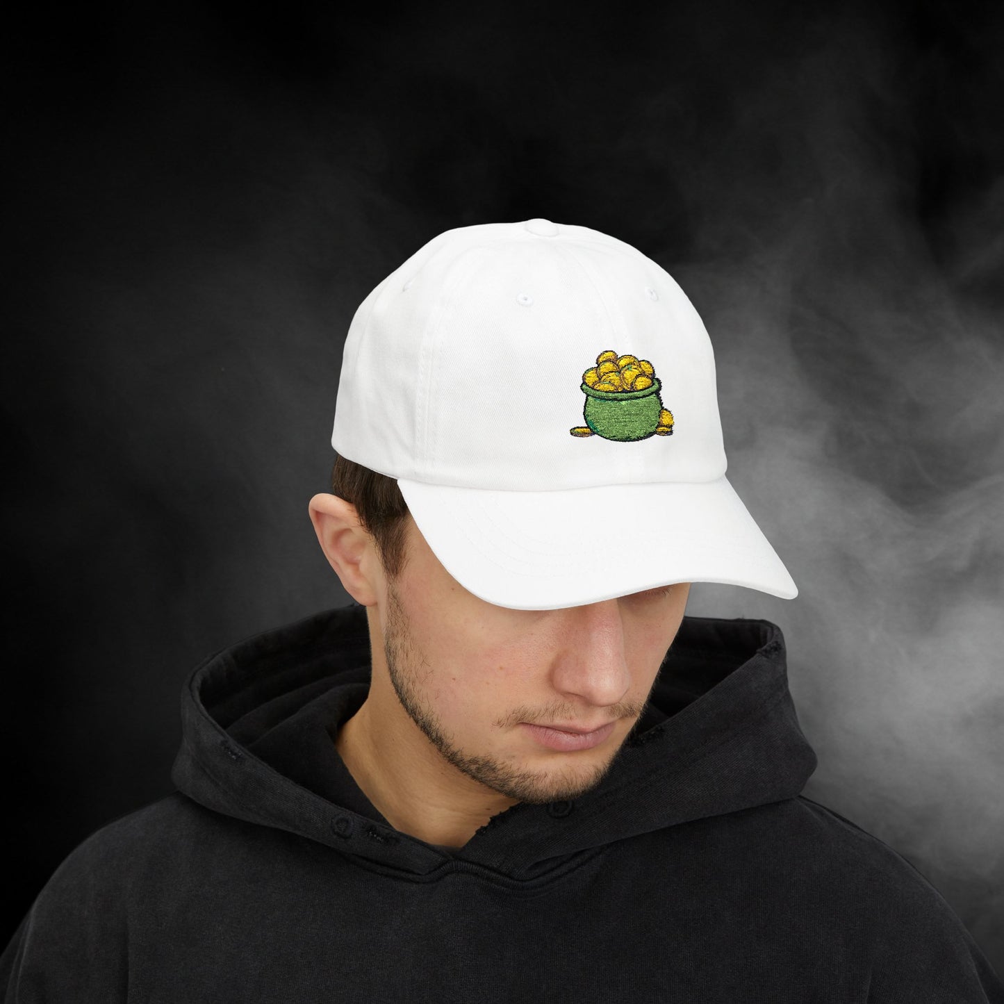 Embroidered Classic Dad Cap - Pot Of Gold
