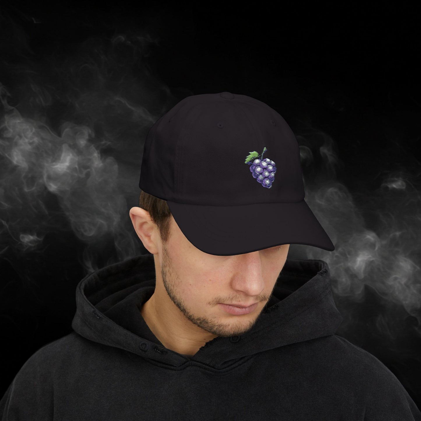 Embroidered Classic Dad Cap - Grape