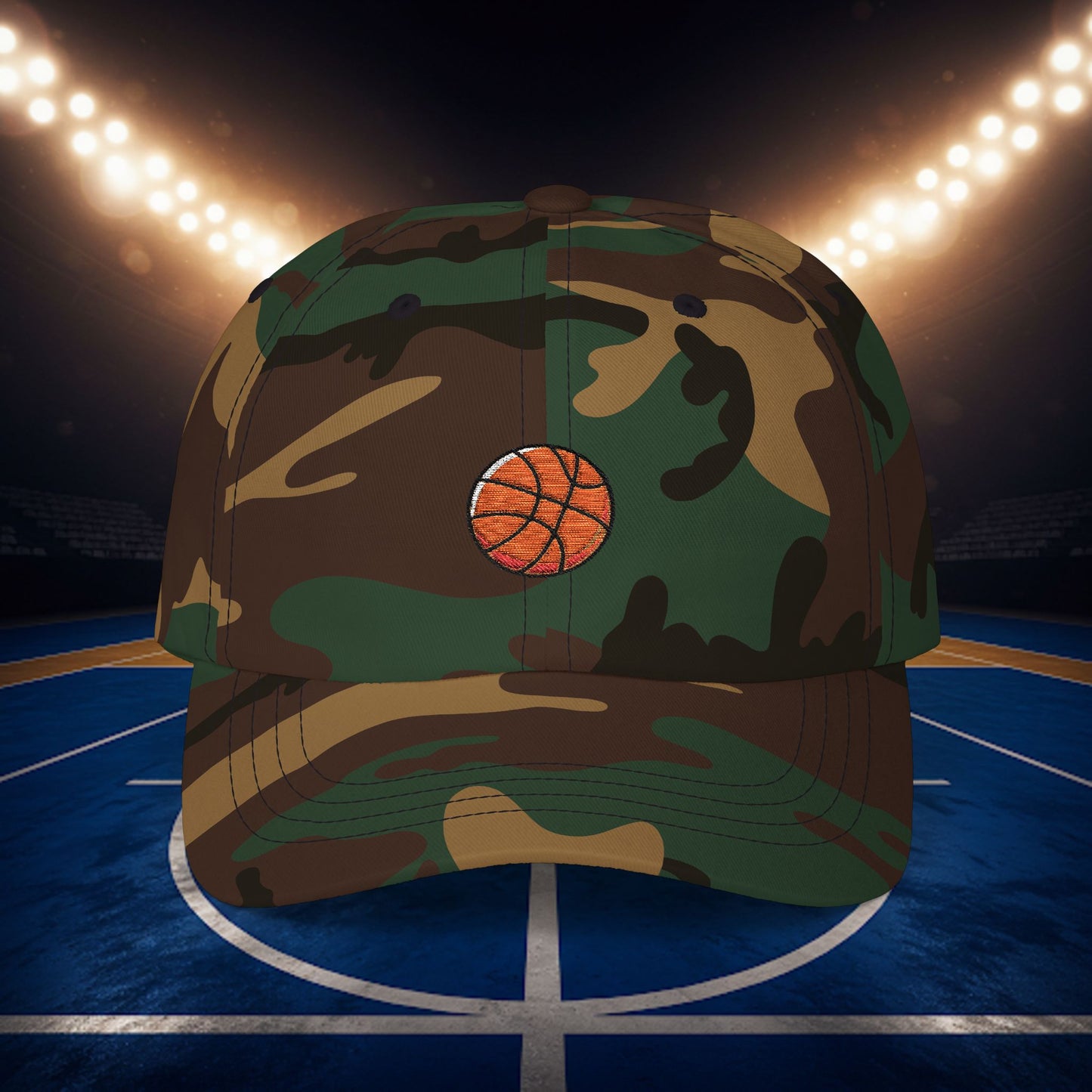 Embroidered Classic Dad Cap - Basket Ball