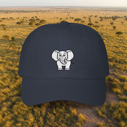Embroidered Classic Dad Cap - Elephant