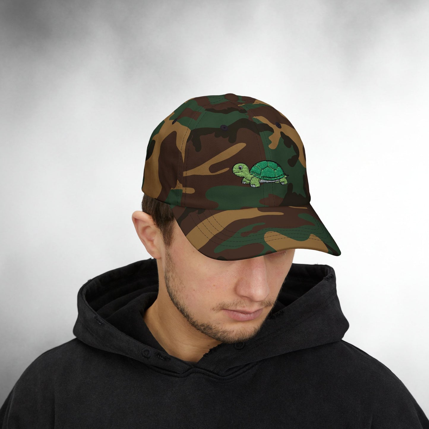 Embroidered Classic Dad Cap - Turtle