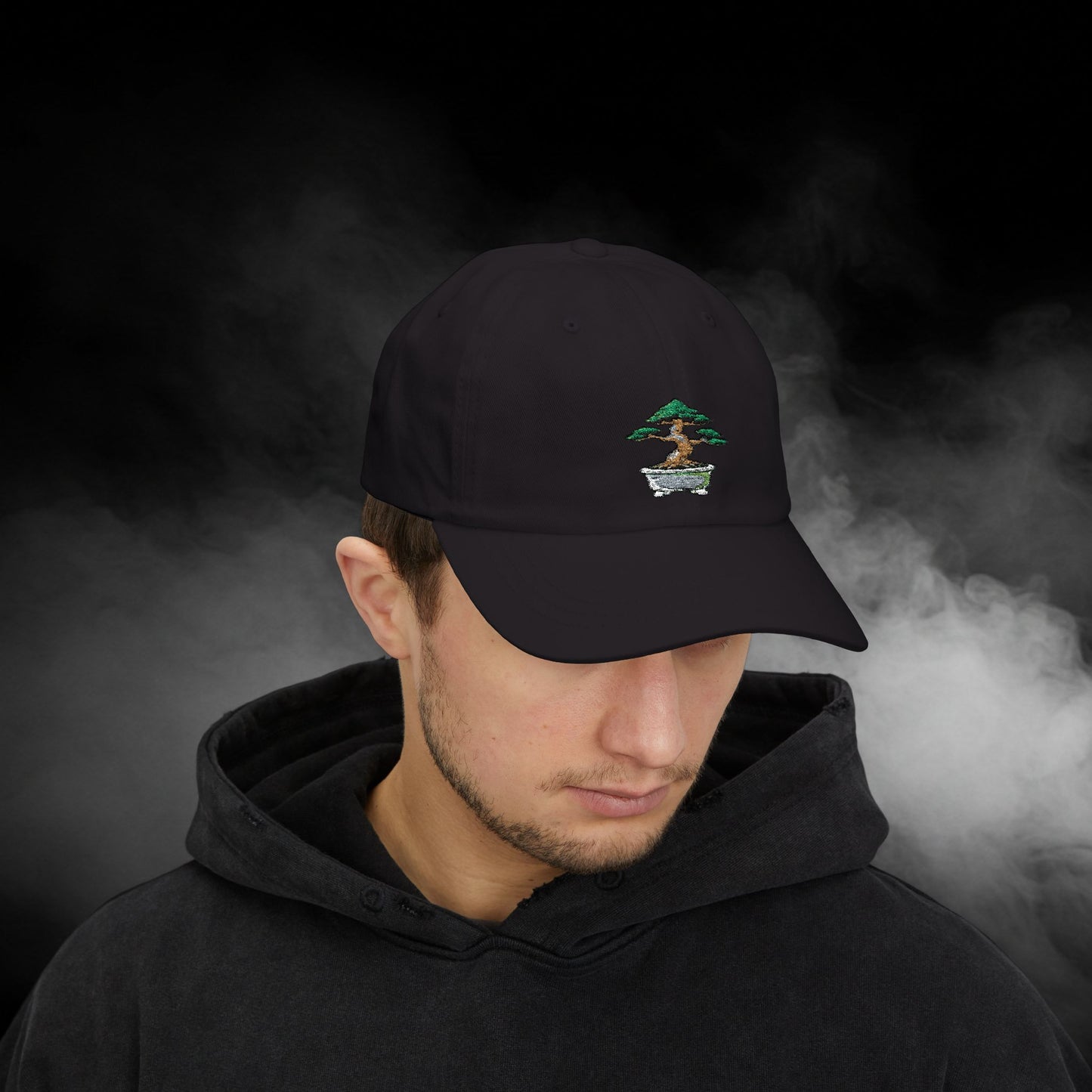 Embroidered Classic Dad Cap - Bonsai Tree