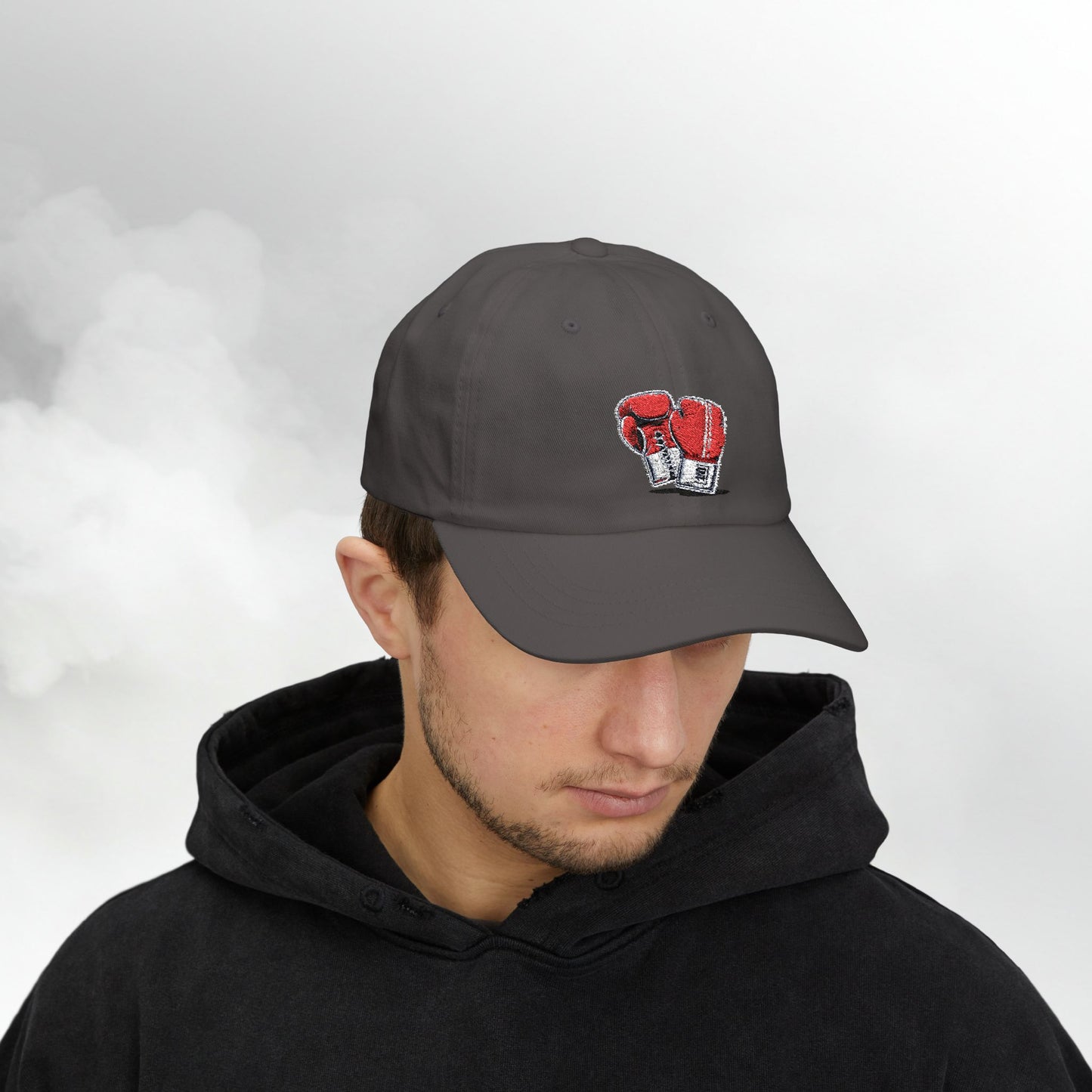 Embroidered Classic Dad Cap - Boxing Gloves