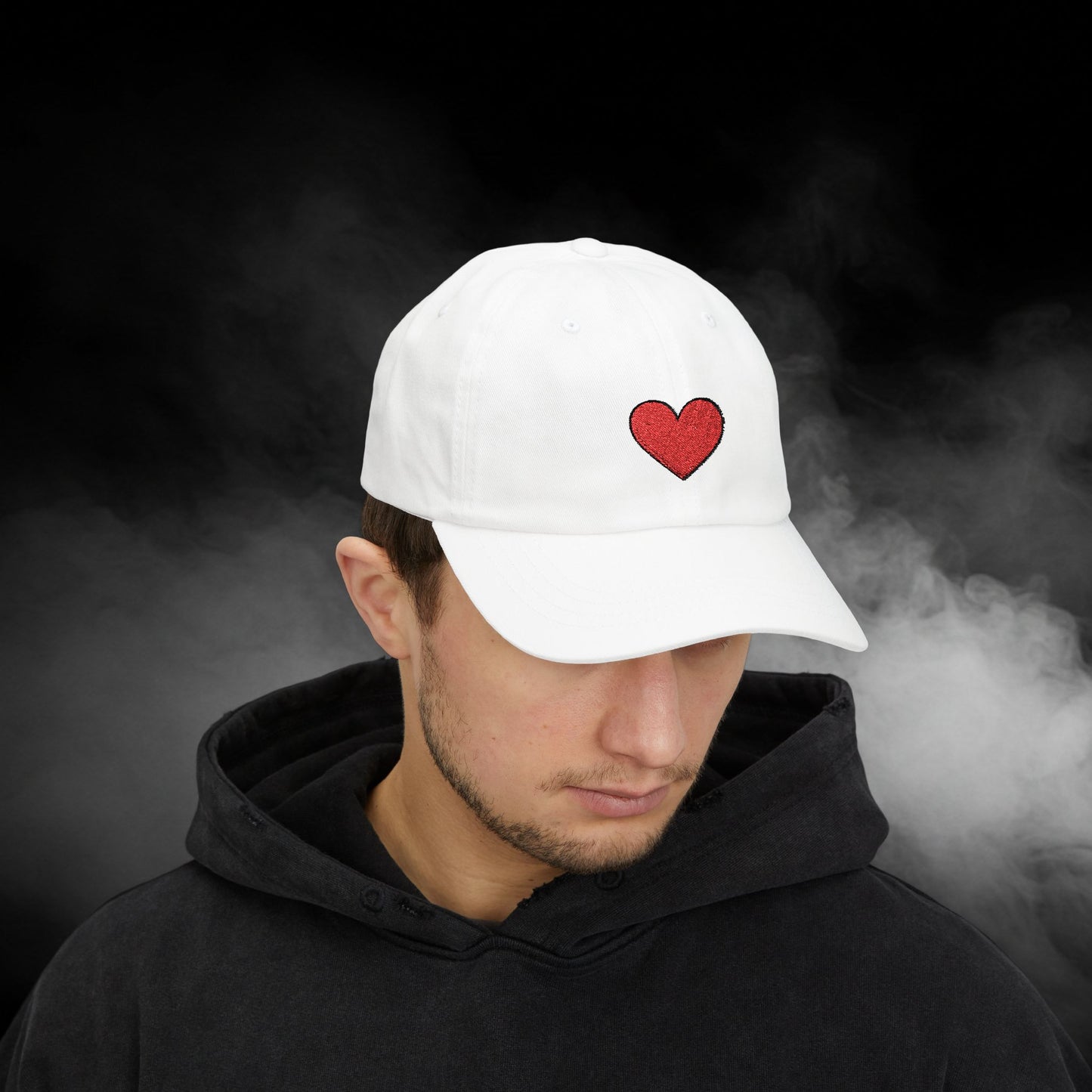 Embroidered Classic Dad Cap - Heart