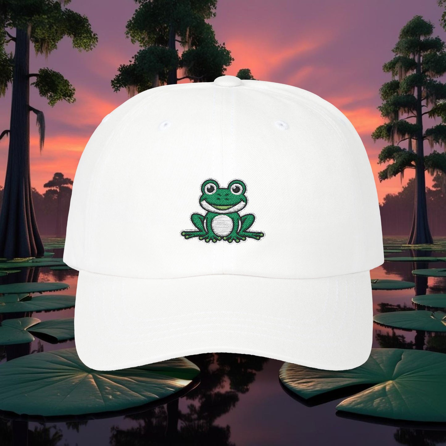 Embroidered Classic Dad Cap - Frog