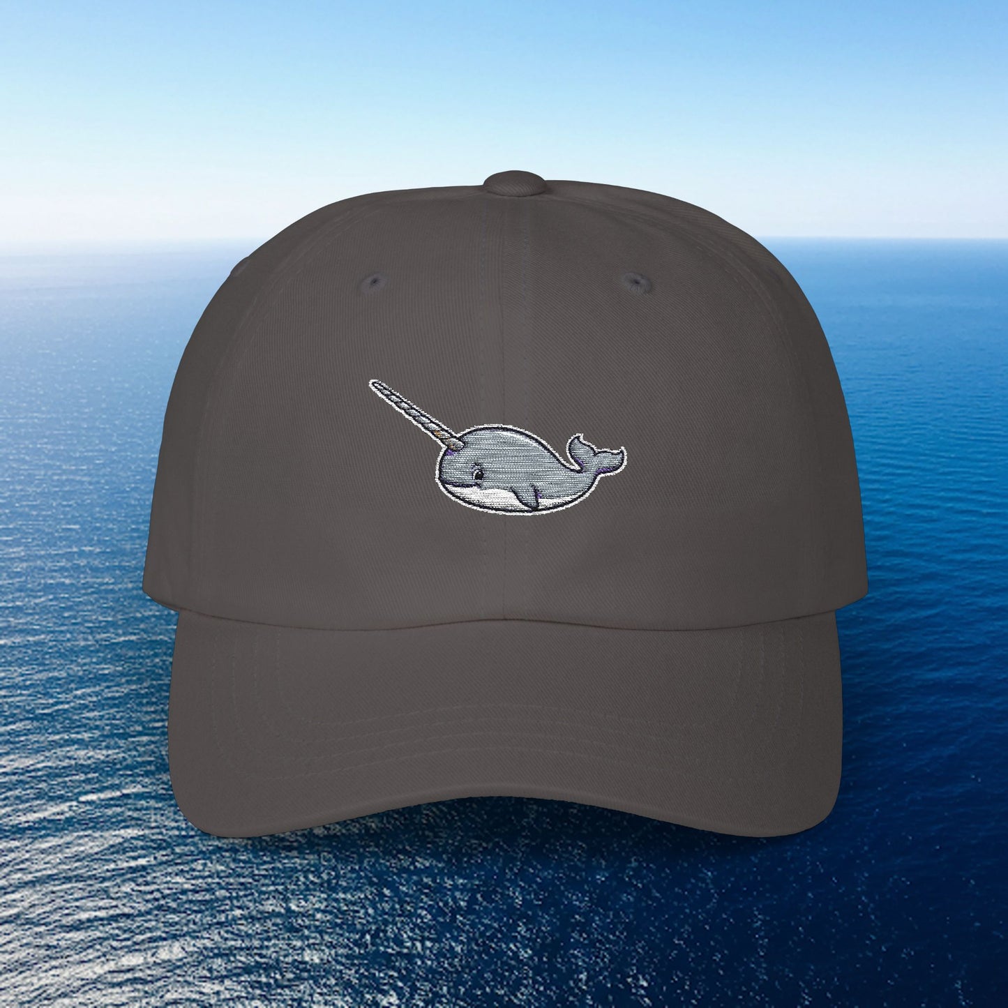 Embroidered Classic Dad Cap - Narwhal
