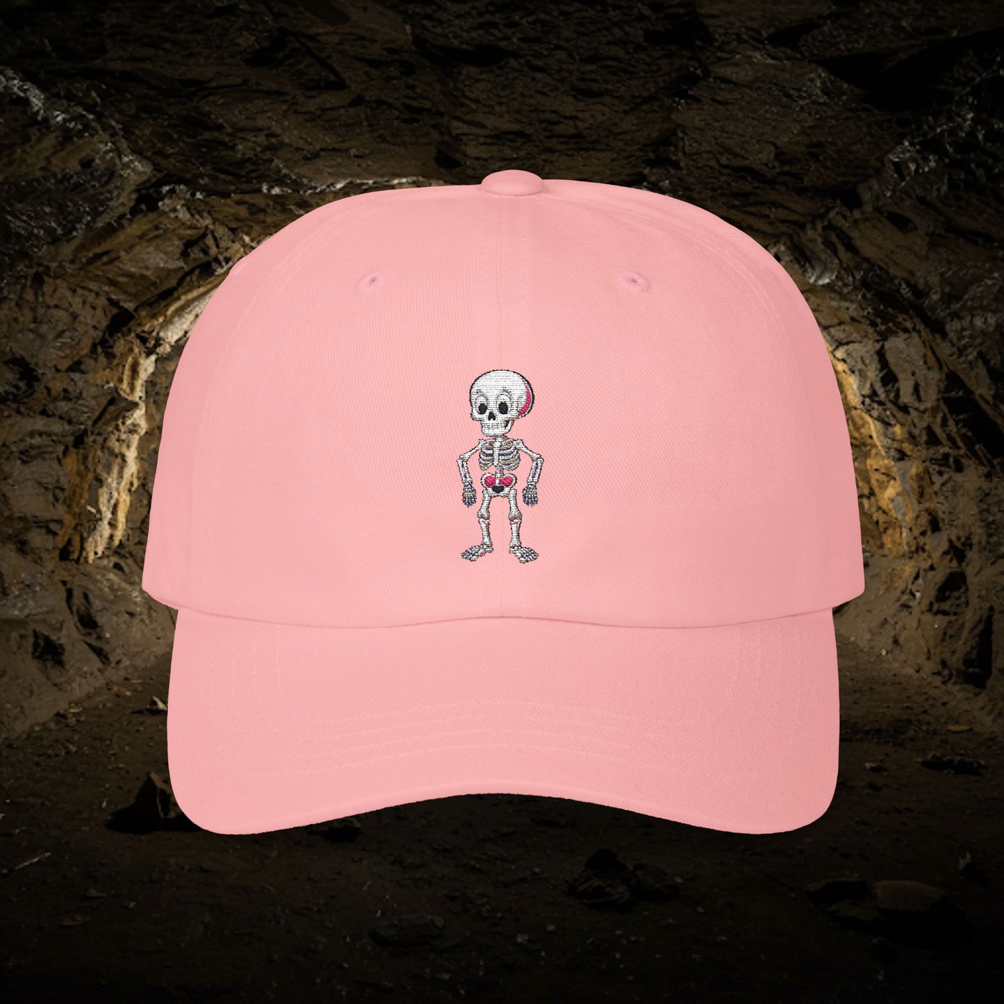 Embroidered Classic Dad Cap - Skeleton