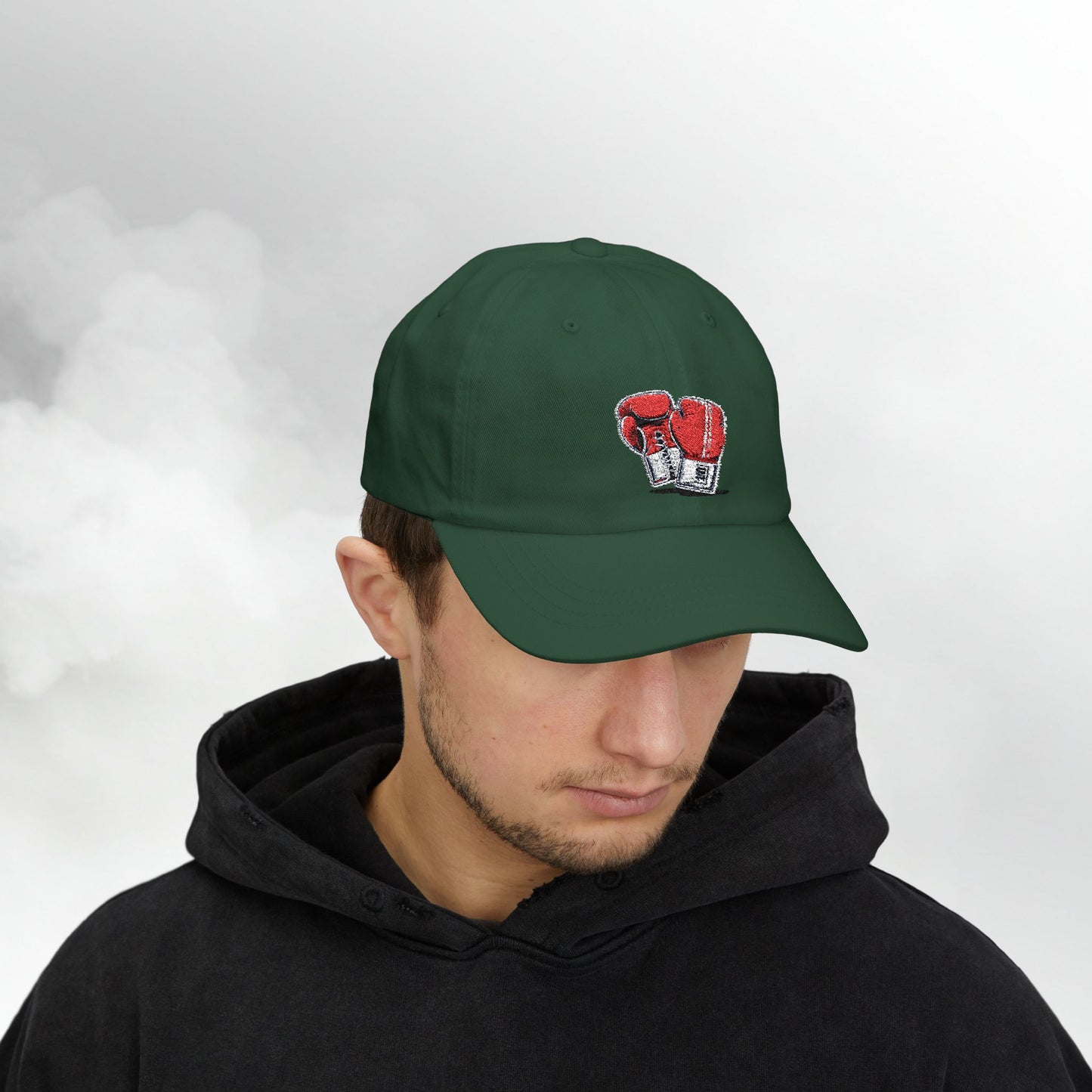 Embroidered Classic Dad Cap - Boxing Gloves