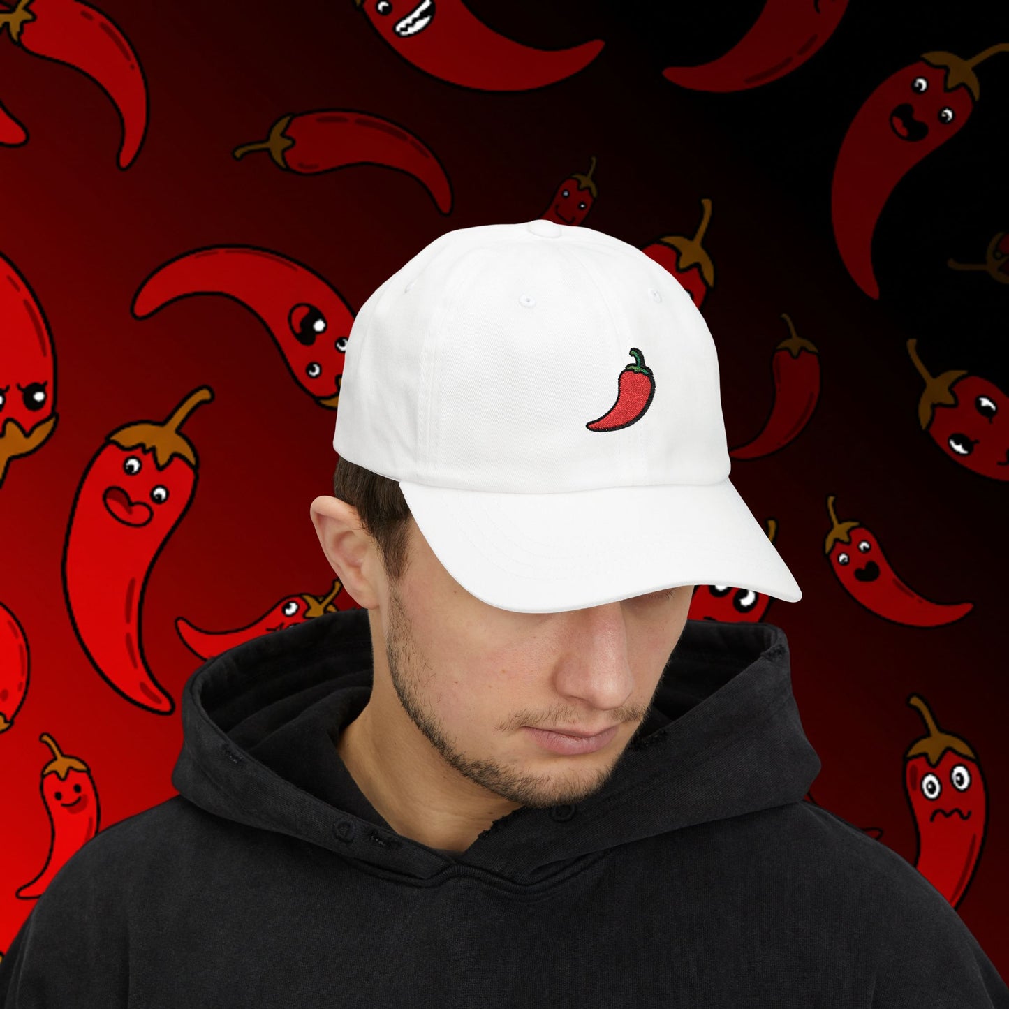 Embroidered Classic Dad Cap - Chili Pepper