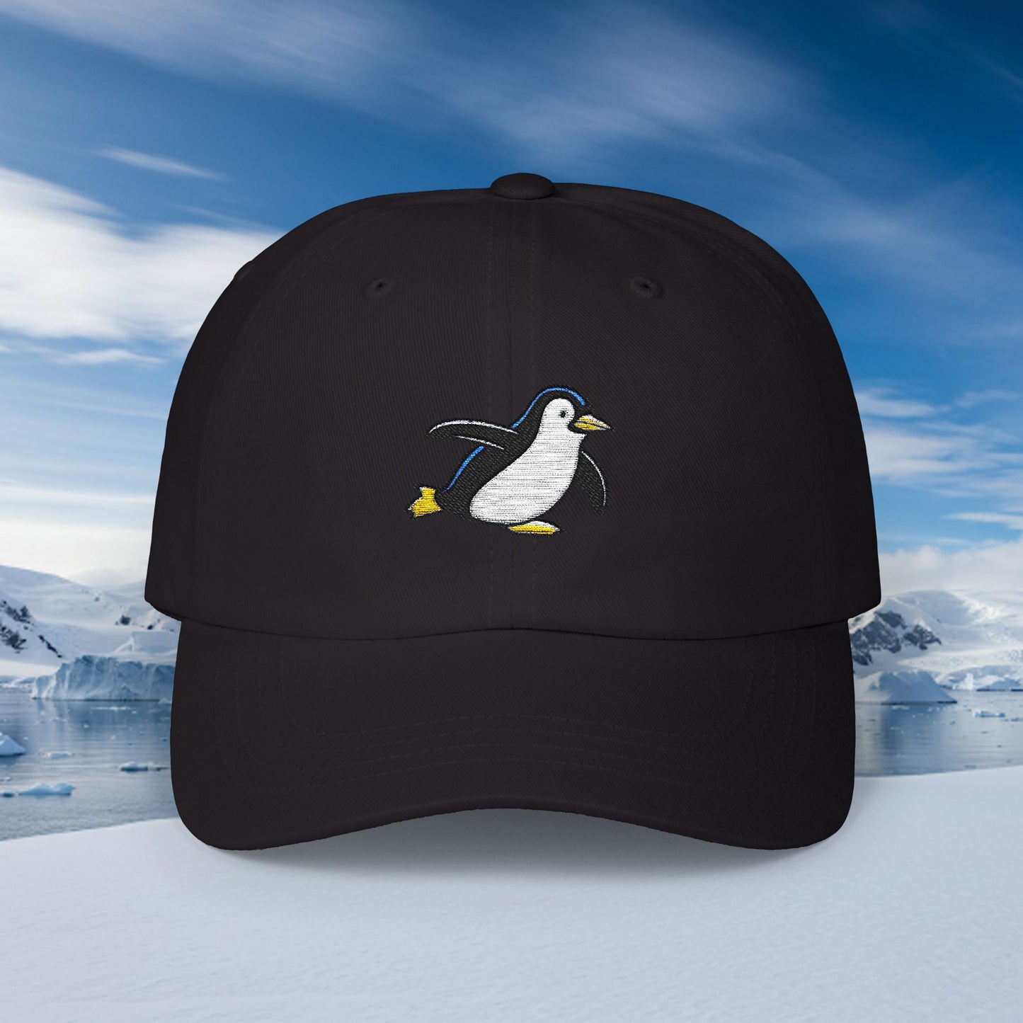 Embroidered Classic Dad Cap - Penguin