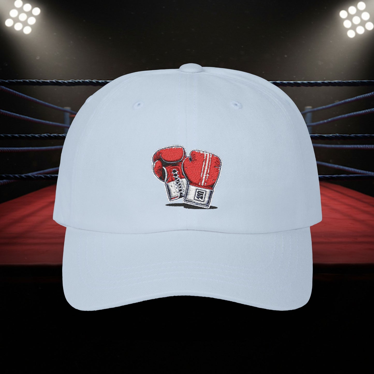 Embroidered Classic Dad Cap - Boxing Gloves