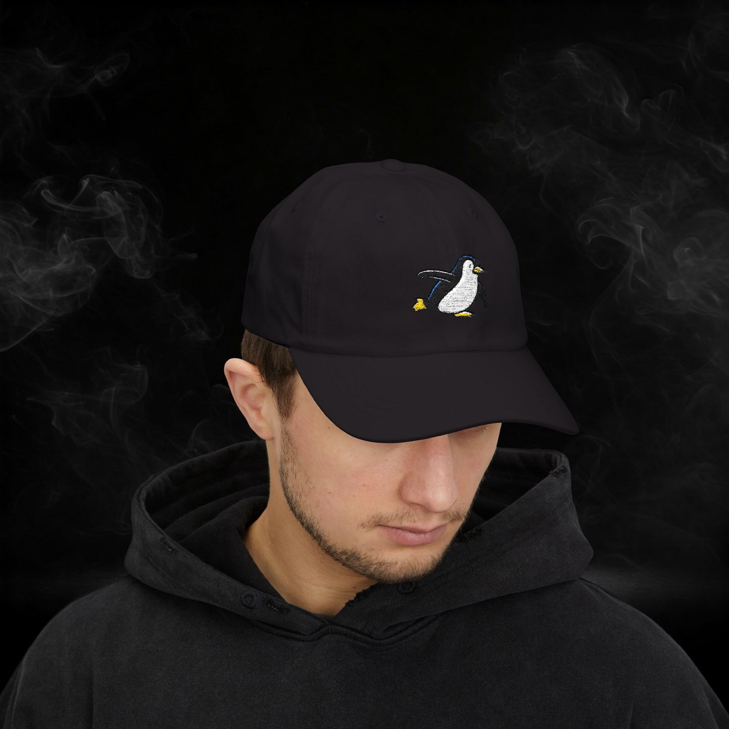 Embroidered Classic Dad Cap - Penguin