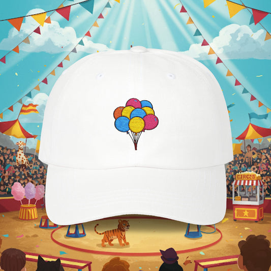 Embroidered Classic Dad Cap - Colored Balloons