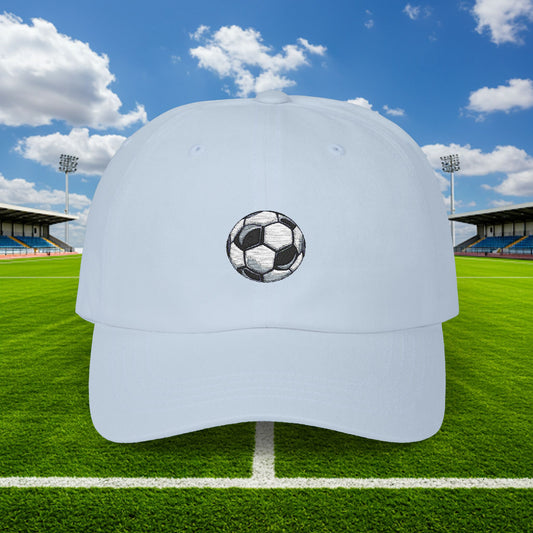 Embroidered Classic Dad Cap - Soccer Ball