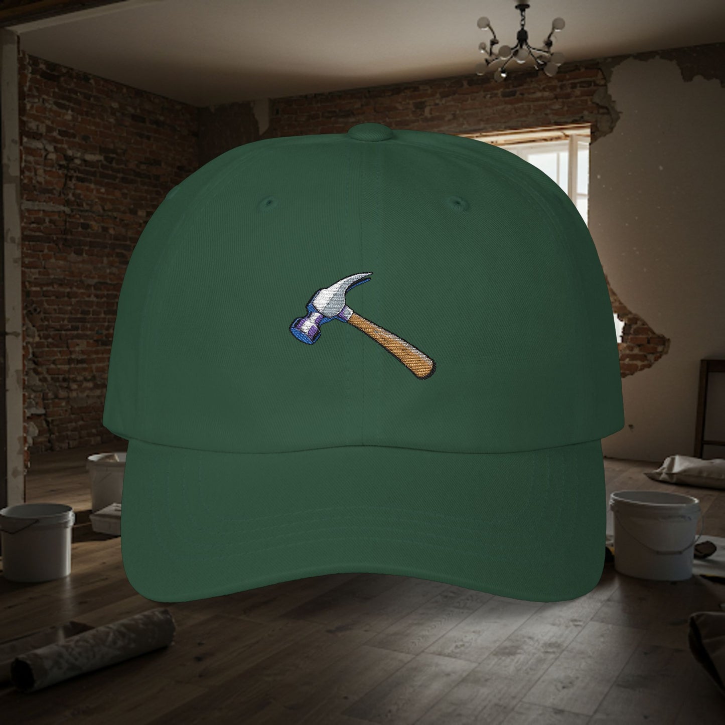 Embroidered Classic Dad Cap - Hammer