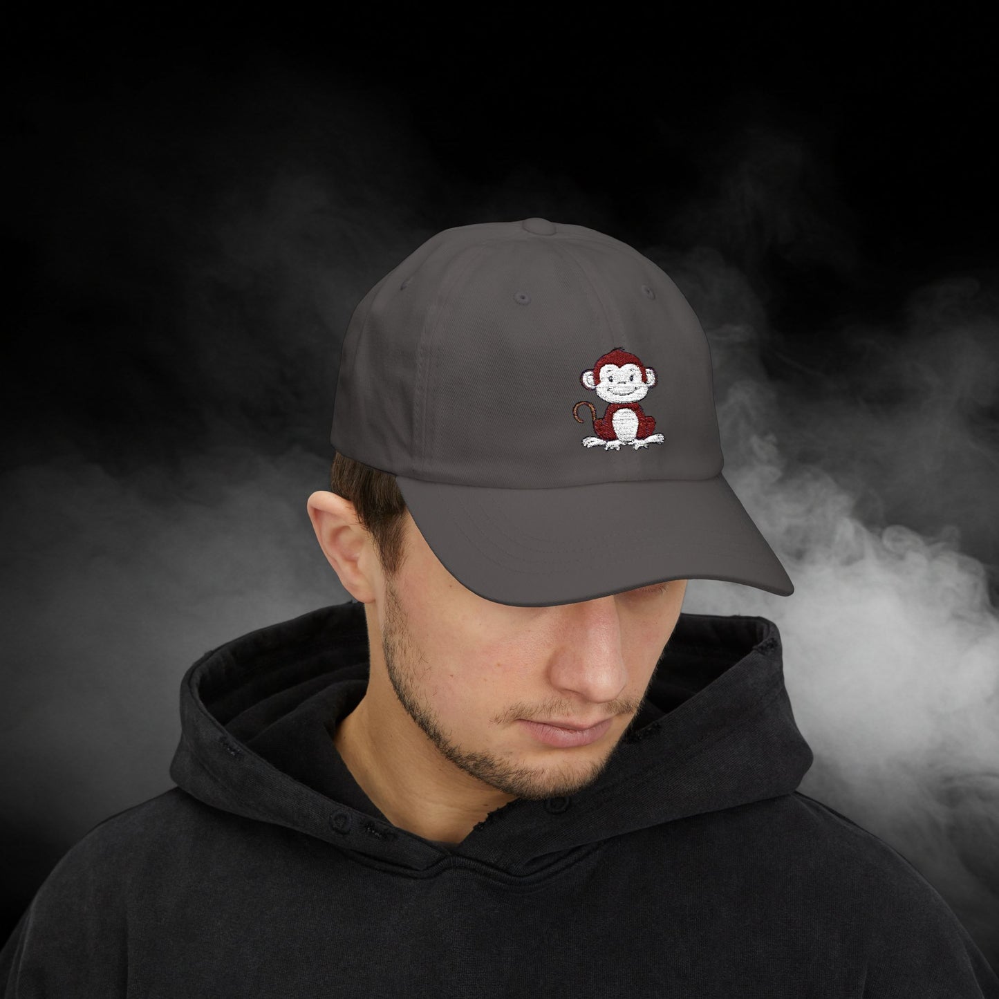 Embroidered Classic Dad Cap - Monkey