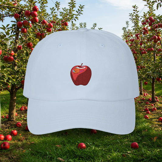 Embroidered Classic Dad Cap - Apple