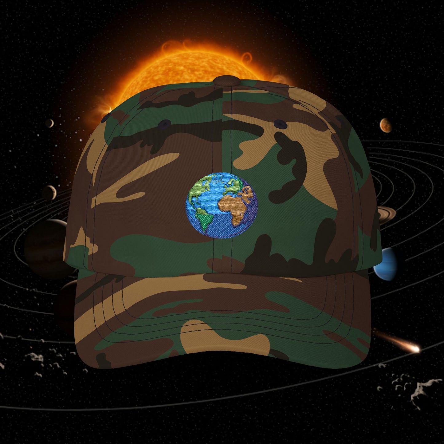 Embroidered Classic Dad Cap - Earth