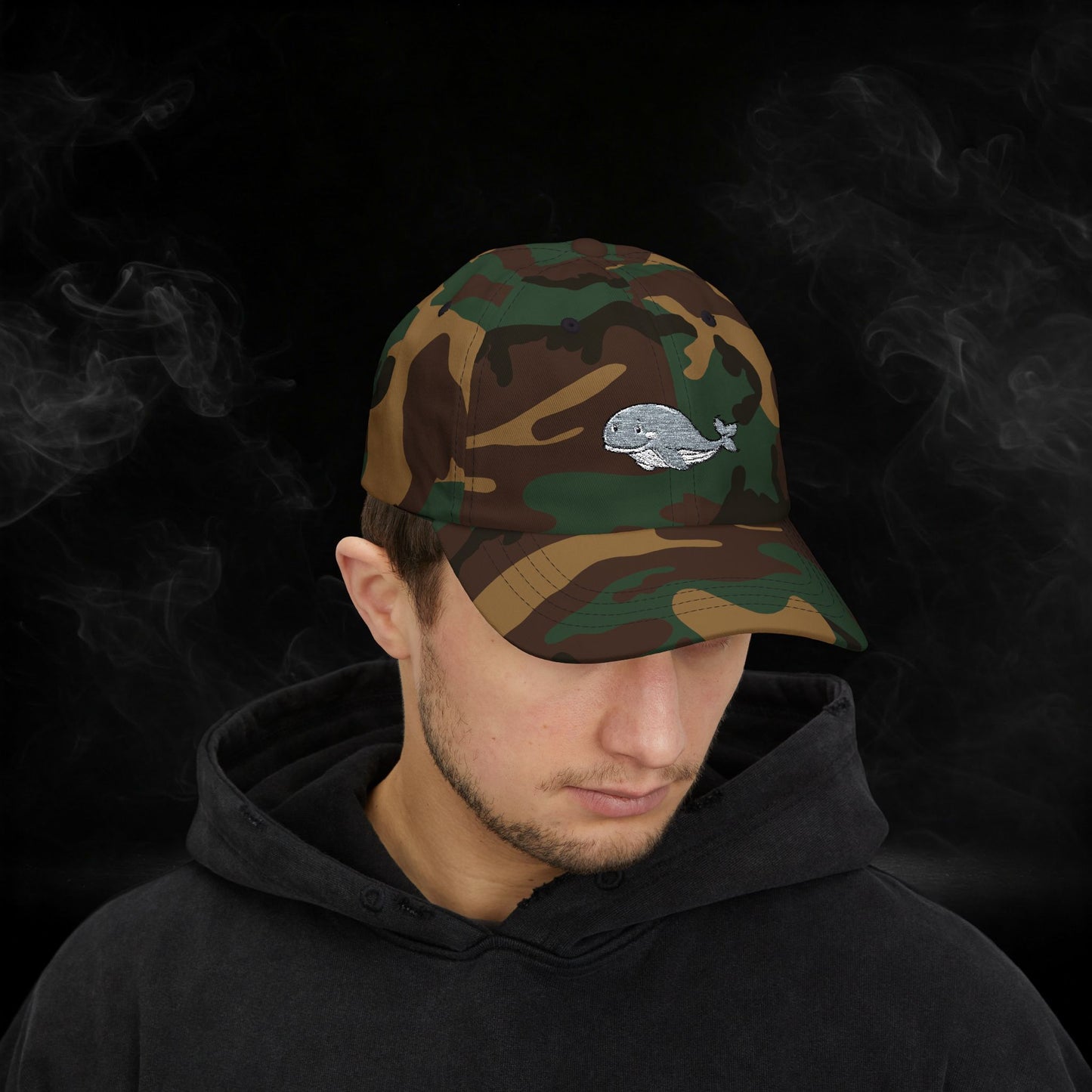 Embroidered Classic Dad Cap - Grey Whale