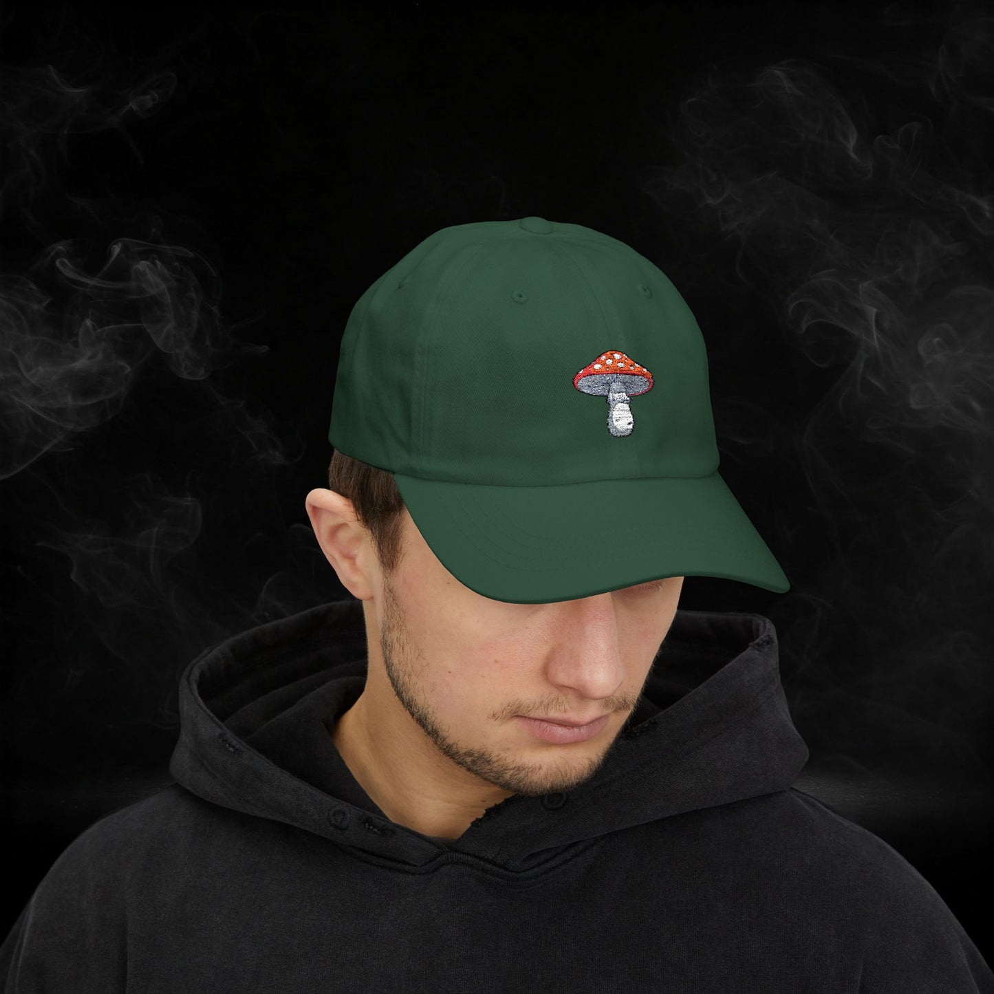 Embroidered Classic Dad Cap - Mushroom