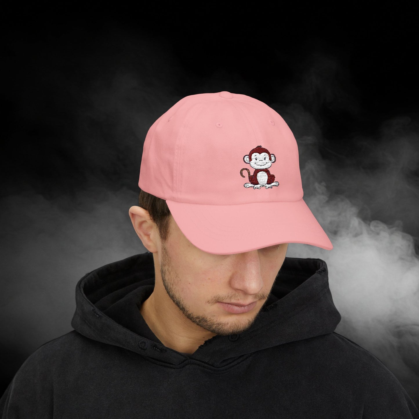 Embroidered Classic Dad Cap - Monkey