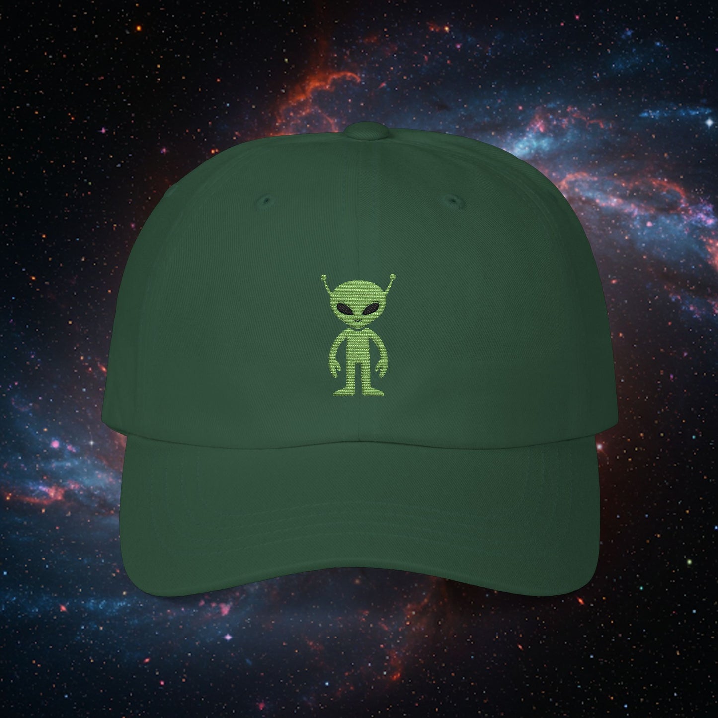 Embroidered Classic Dad Cap - Alien