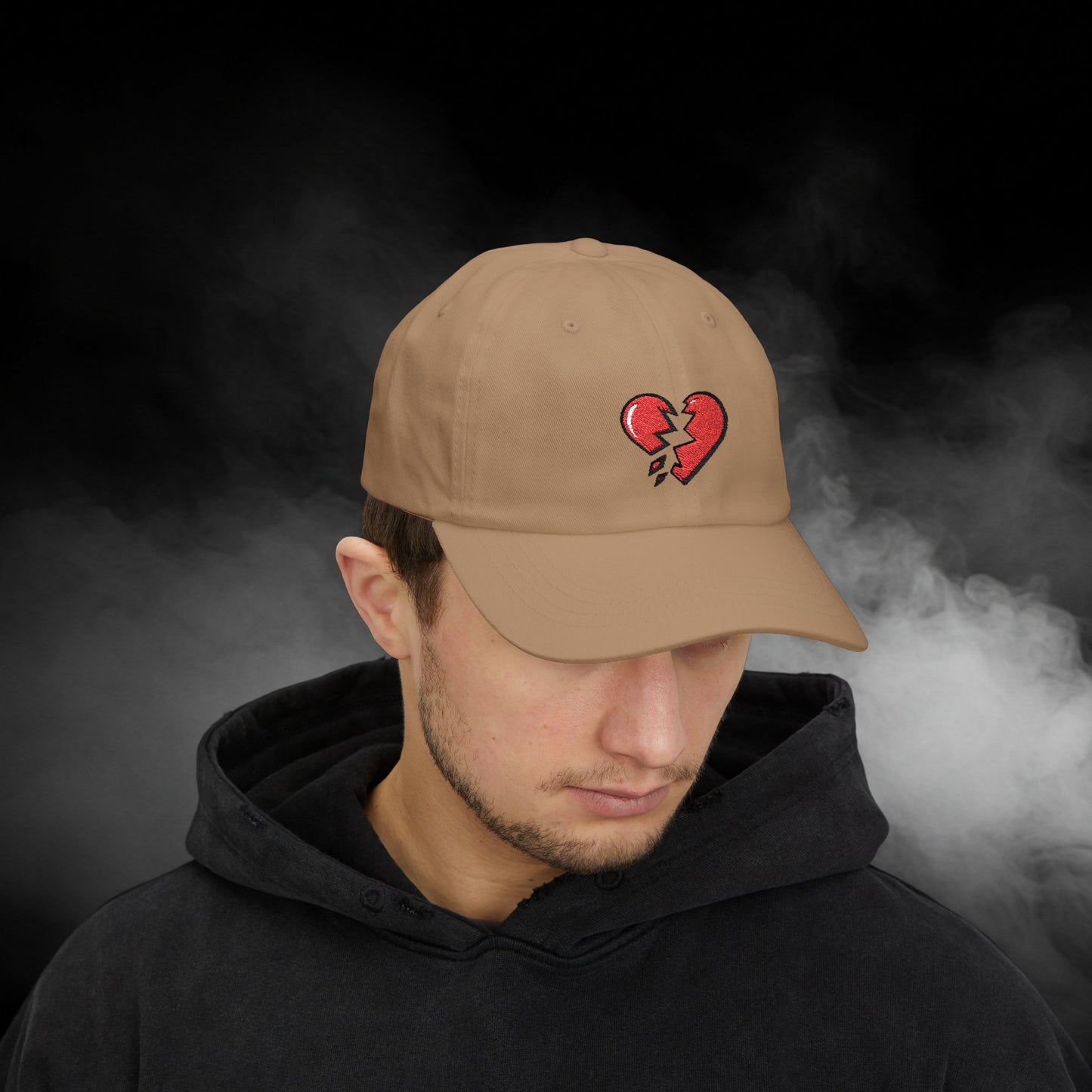 Embroidered Classic Dad Cap - Broken Heart