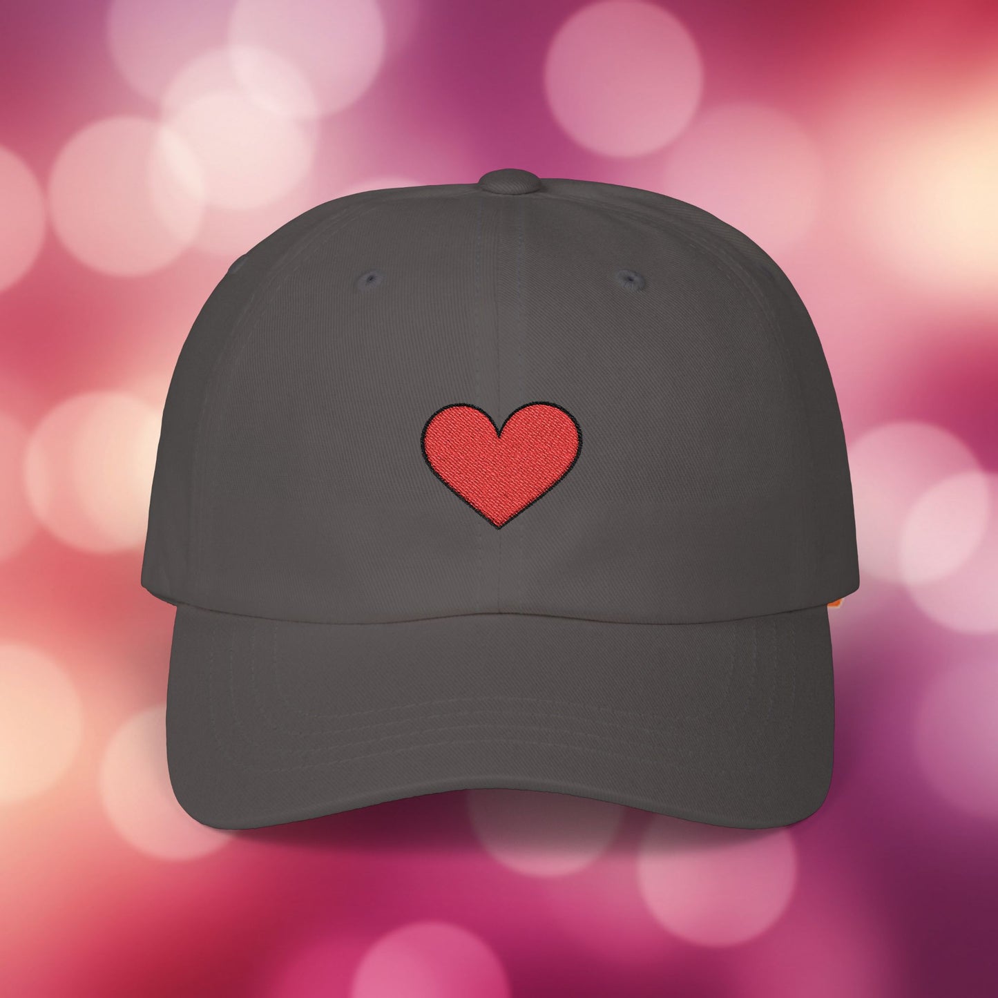 Embroidered Classic Dad Cap - Heart