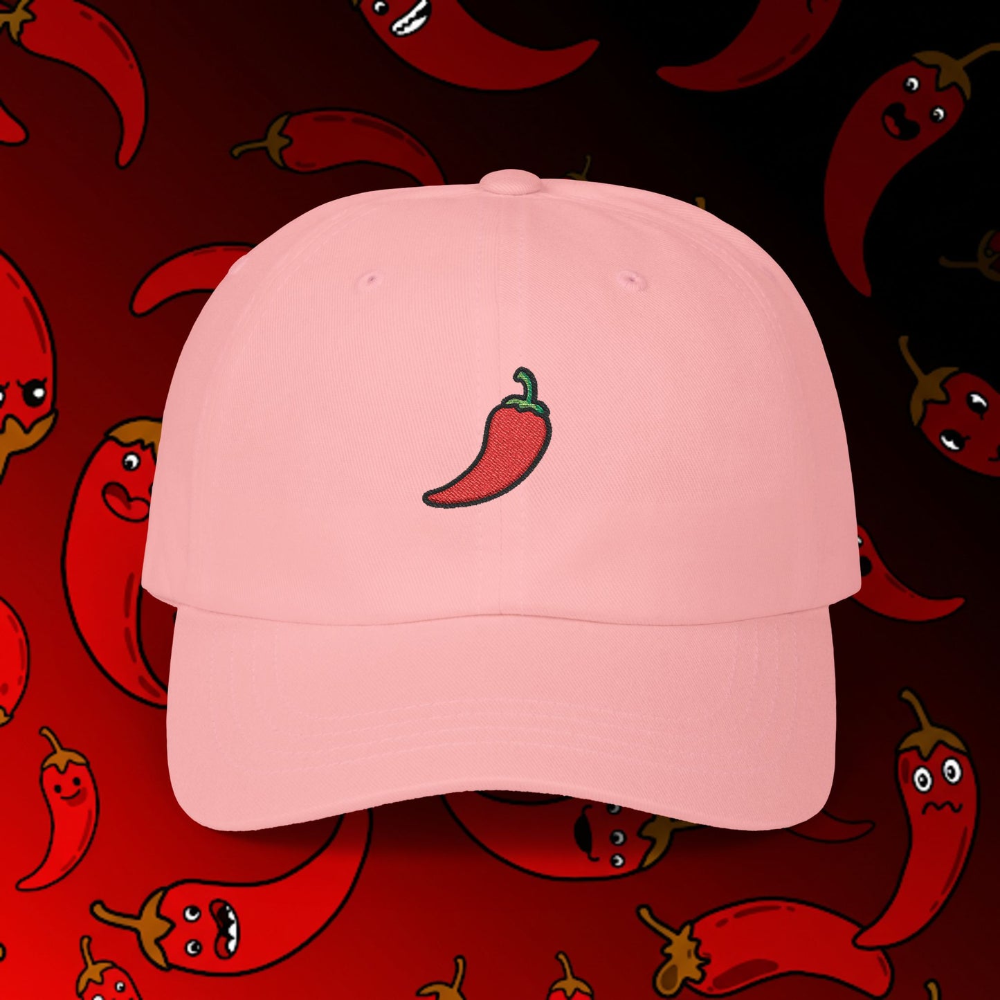 Embroidered Classic Dad Cap - Chili Pepper