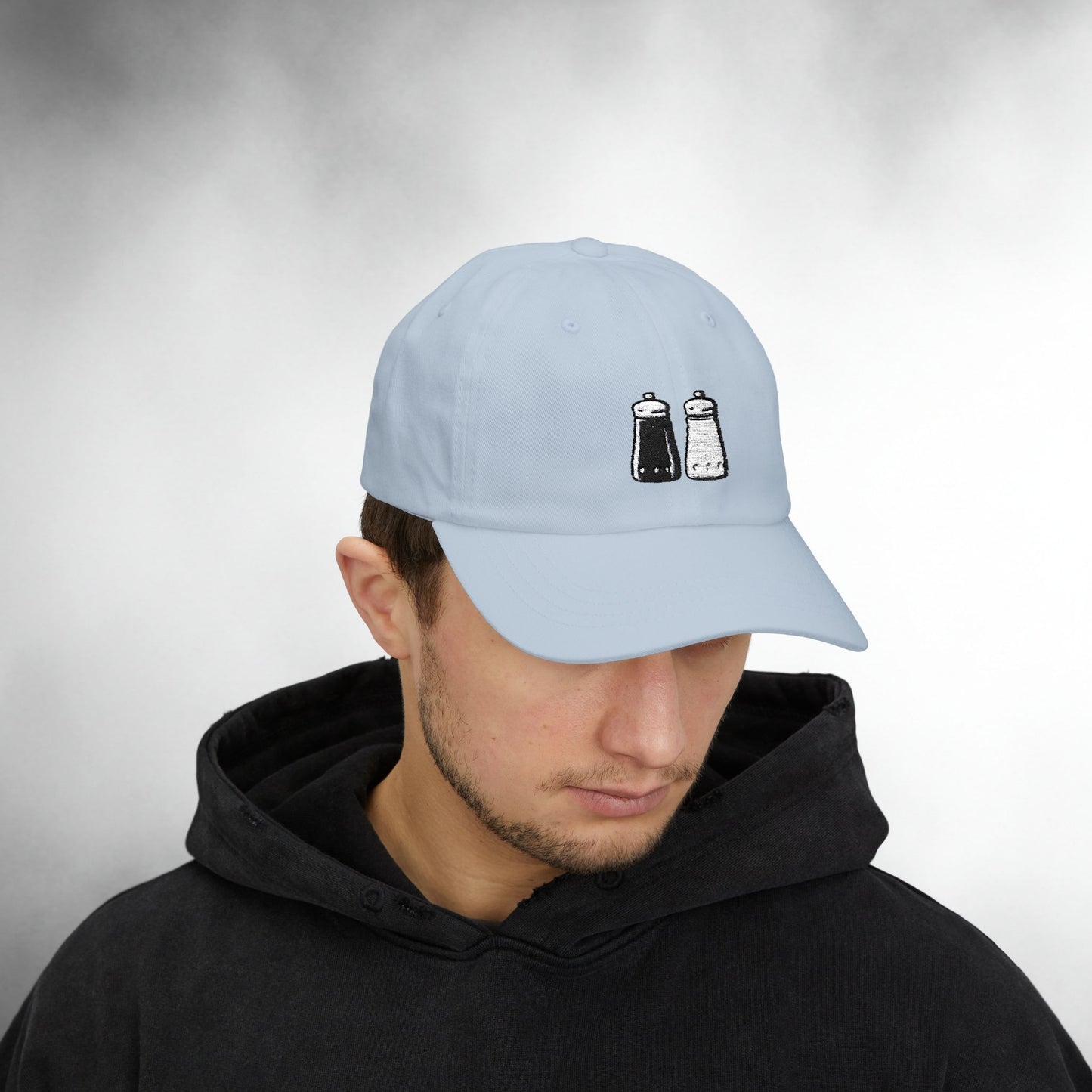 Embroidered Classic Dad Cap - Salt & Pepper
