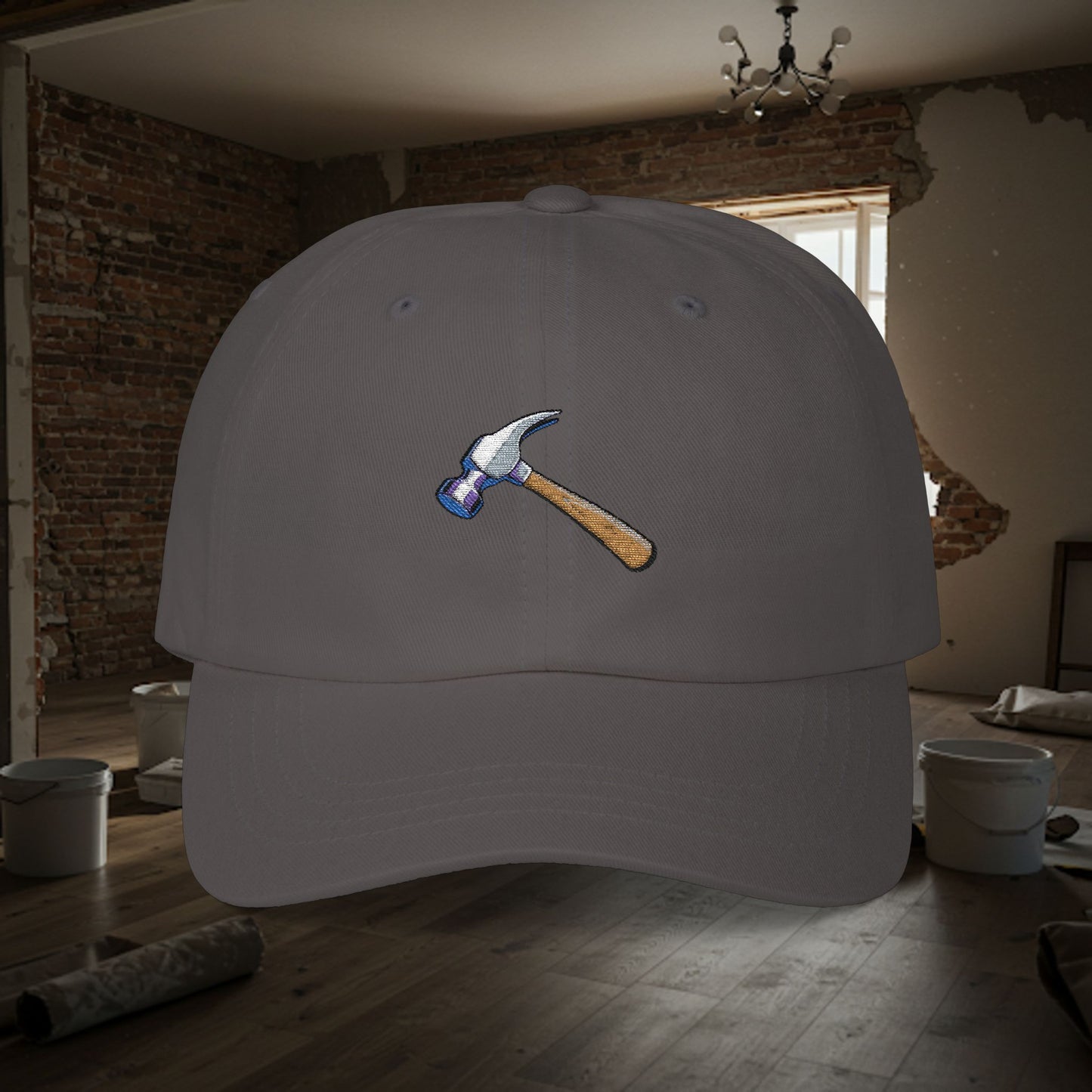 Embroidered Classic Dad Cap - Hammer