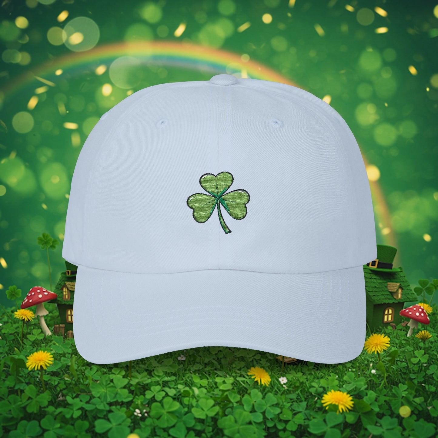 Embroidered Classic Dad Cap - Shamrock