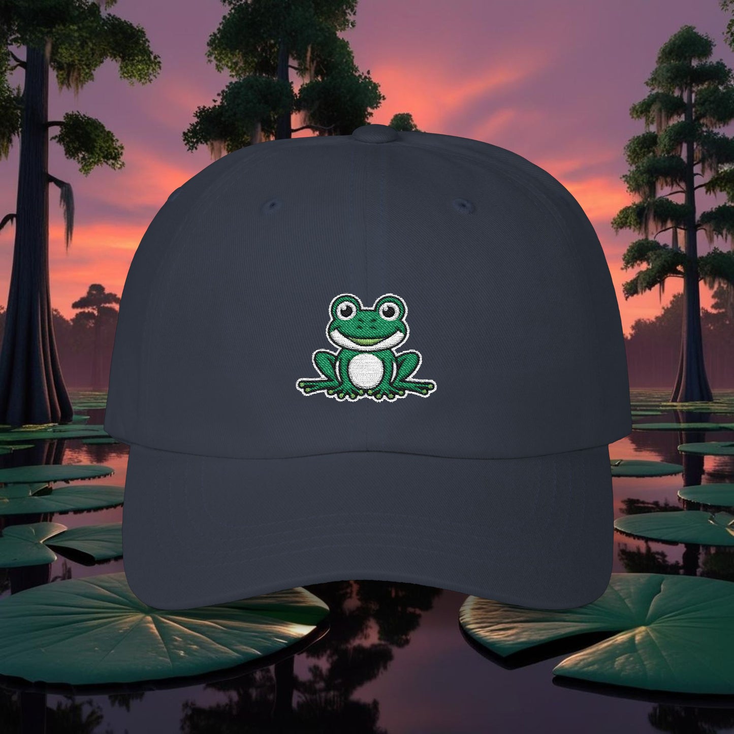 Embroidered Classic Dad Cap - Frog