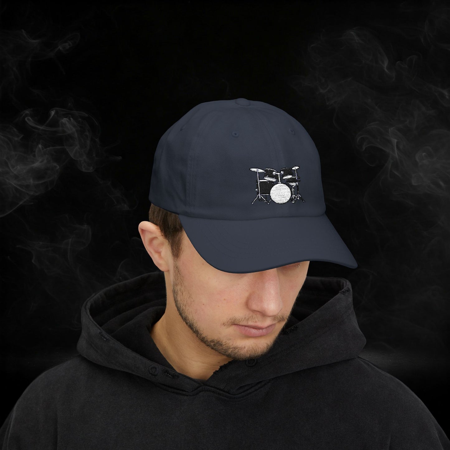 Embroidered Classic Dad Cap - Drum Set