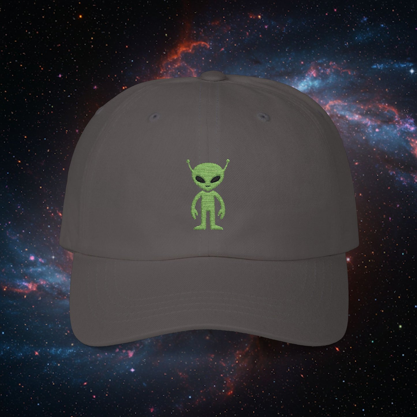 Embroidered Classic Dad Cap - Alien